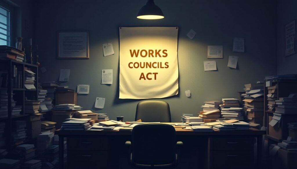 Een rommelig kantoor met een verwarde sfeer en gebrek aan besluitvorming.